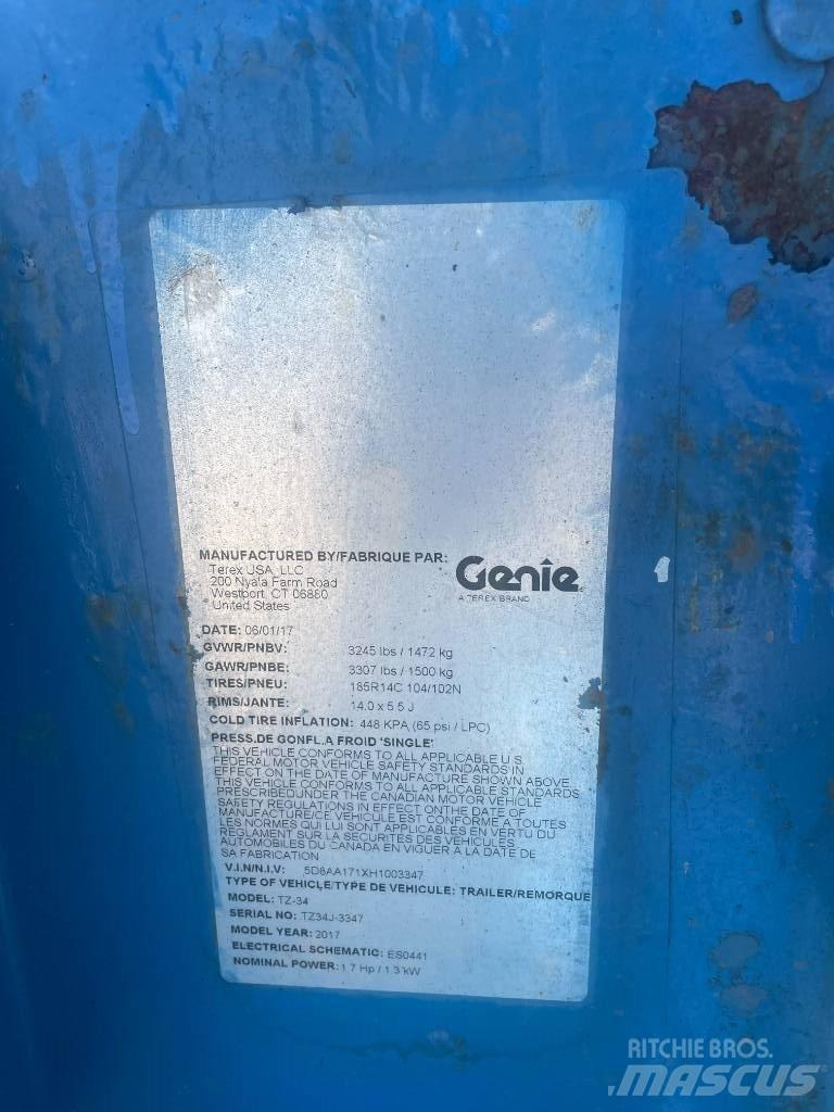 Genie TZ-34/20 Piattaforme aeree su rimorchio