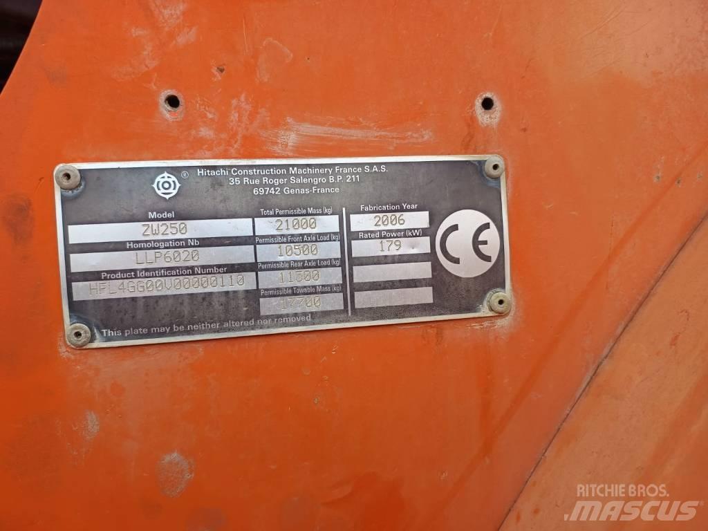 Hitachi ZW 250 Pale gommate