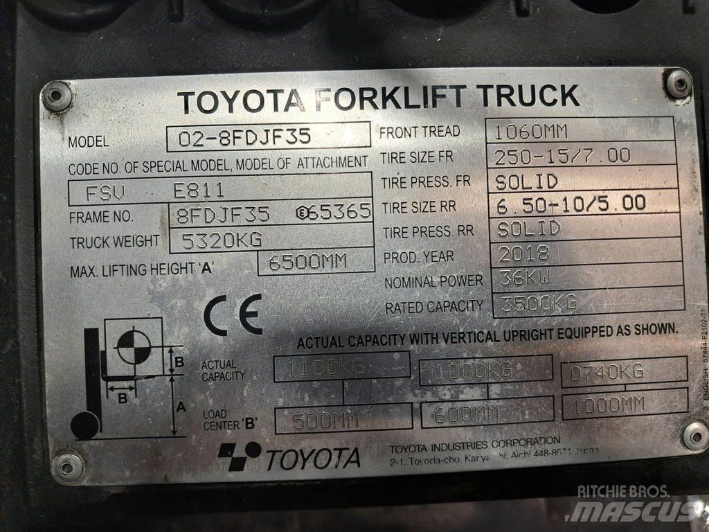 Toyota 02-8FDJF35 Carrelli elevatori diesel