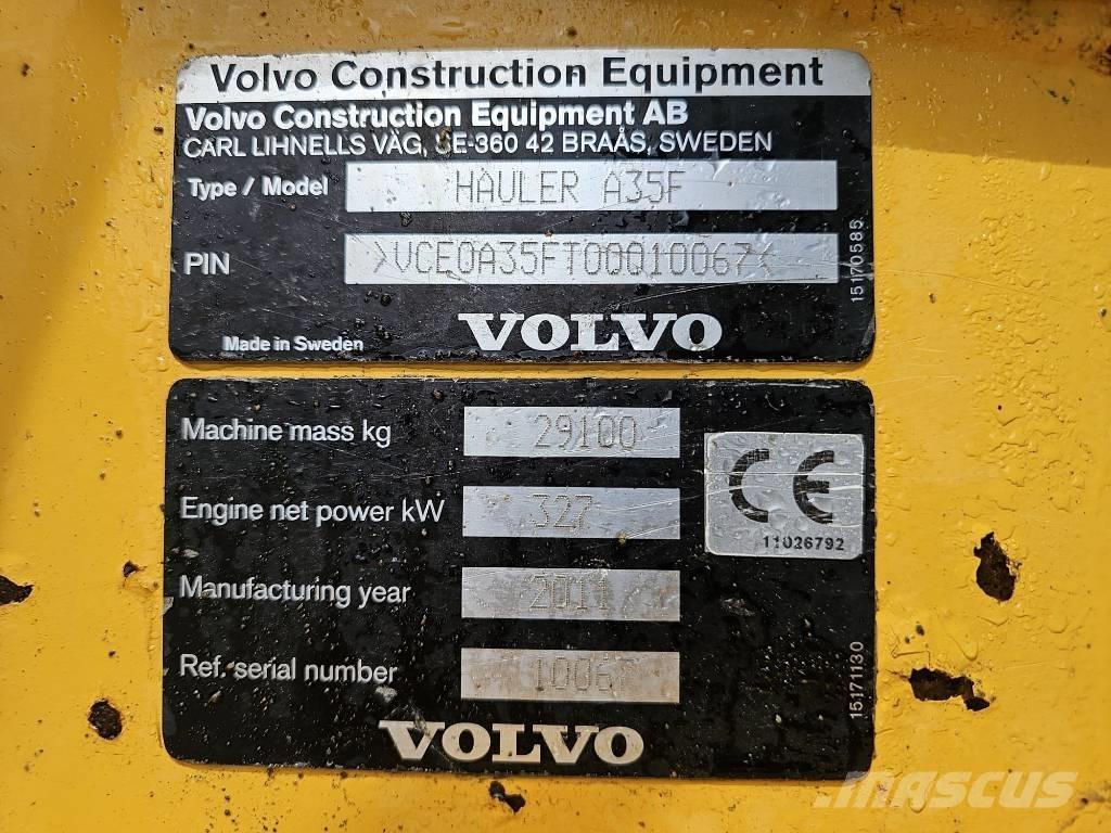 Volvo A 35 F Dumpers articolati