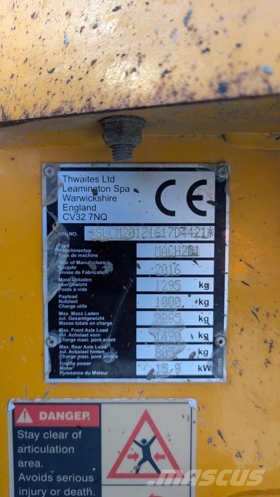 Thwaites 1 ton Mini dumper