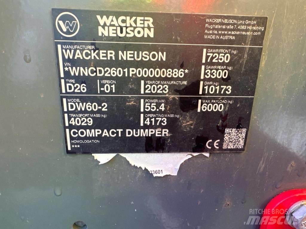 Wacker Neuson DW60-2 Mini dumper