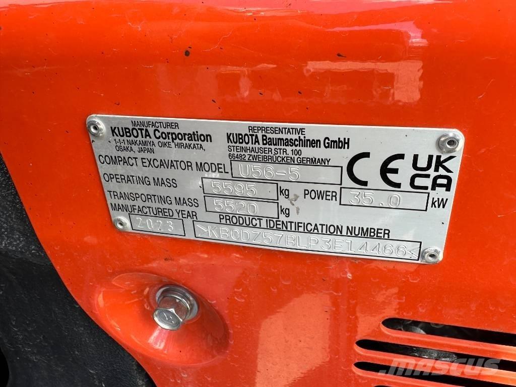 Kubota U 56-5 Miniescavatori