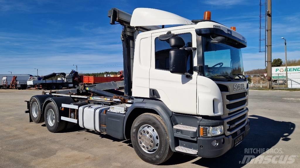 Scania P410 6X2 Camion con gancio di sollevamento
