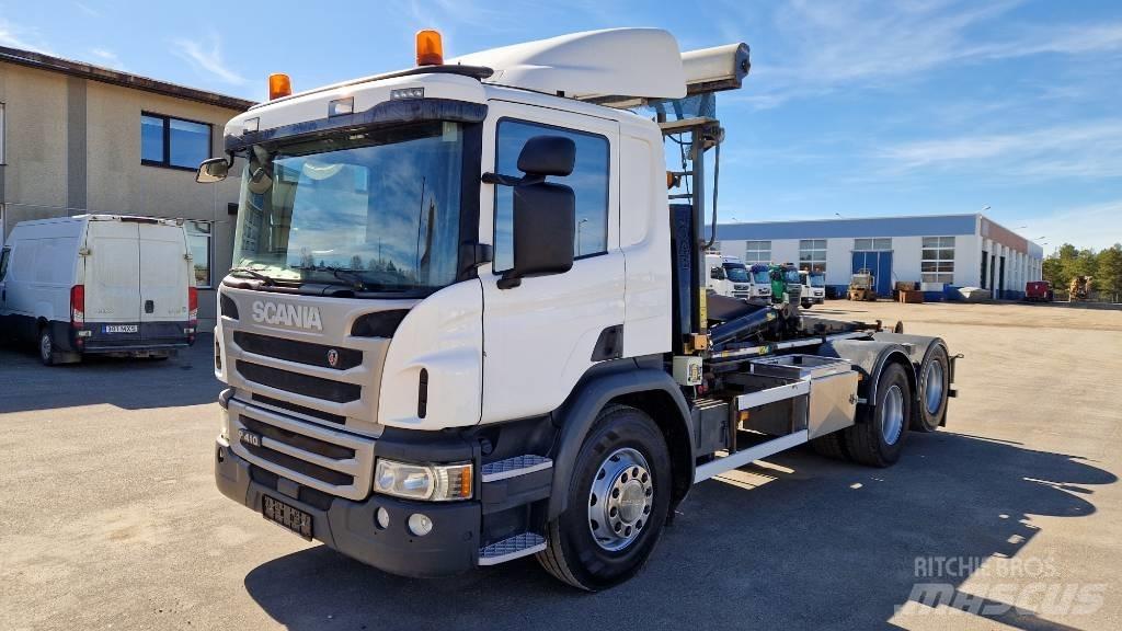 Scania P410 6X2 Camion con gancio di sollevamento
