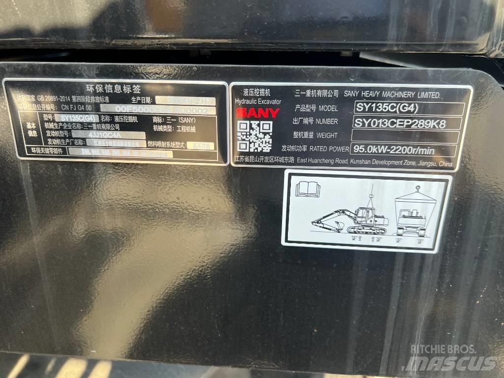 Sany SY 135 C Escavatori cingolati