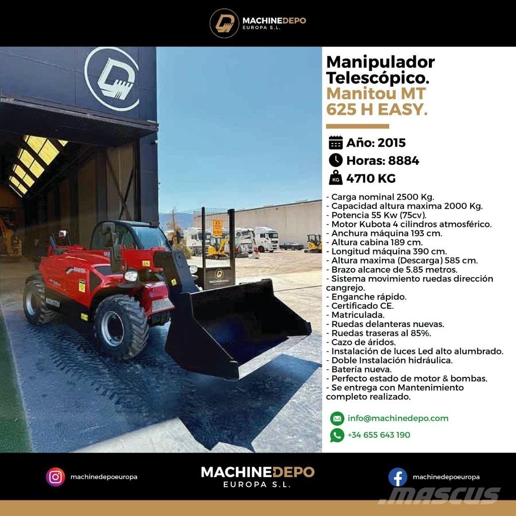 Manitou MT 625 H Sollevatori telescopici