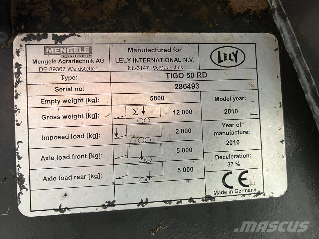 Lely Tigo 50 R D Rimorchi autocaricanti