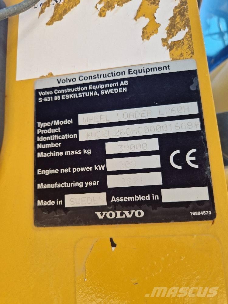 Volvo L 260 H Pale gommate