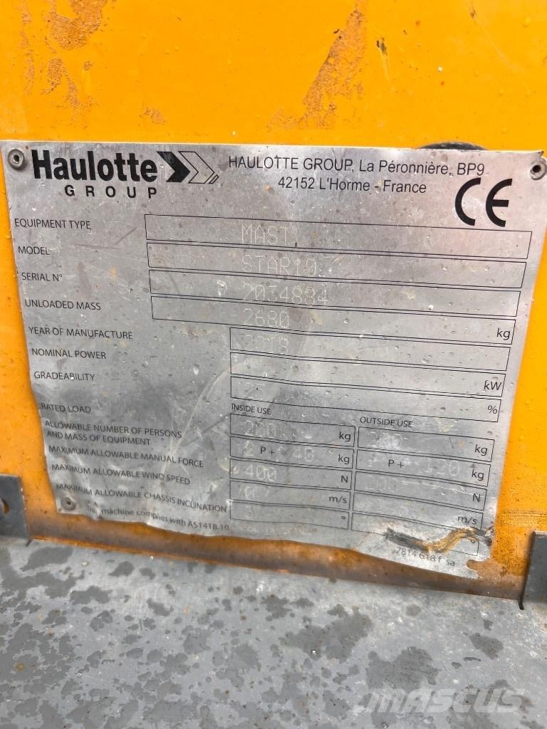 Haulotte Star 10 Piattaforme a braccio telescopico
