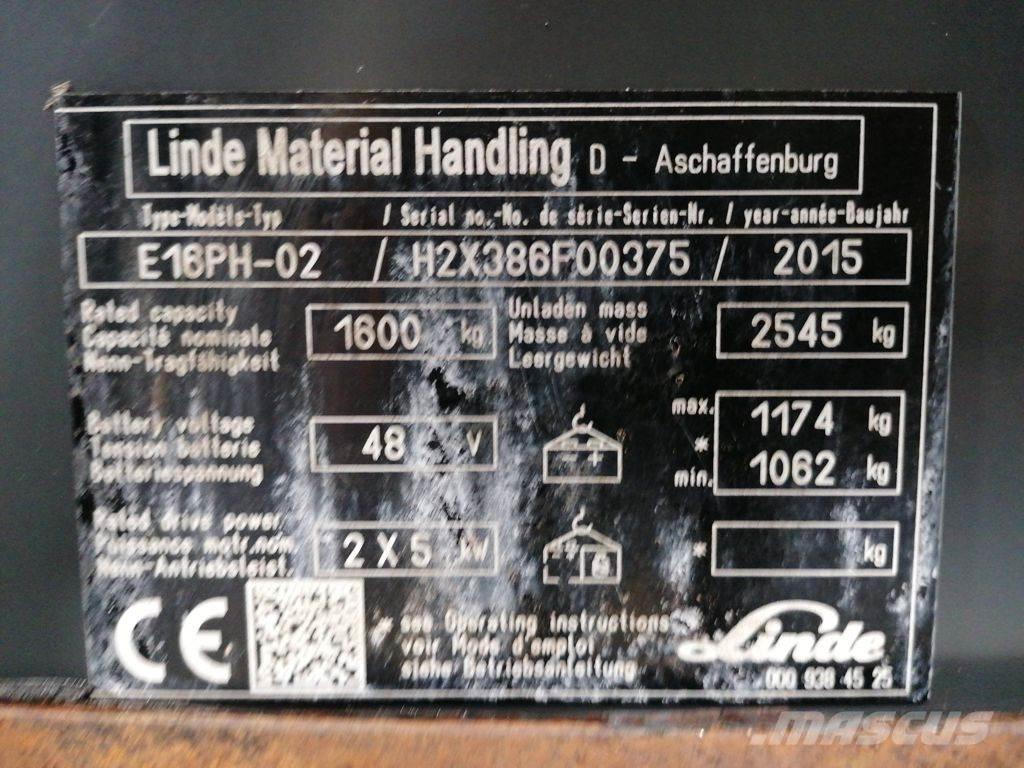 Linde E16PH-02 Carrelli elevatori elettrici