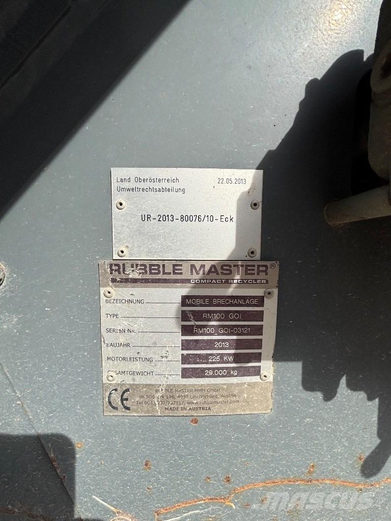 Rubble Master RM 100 Frantoi mobili