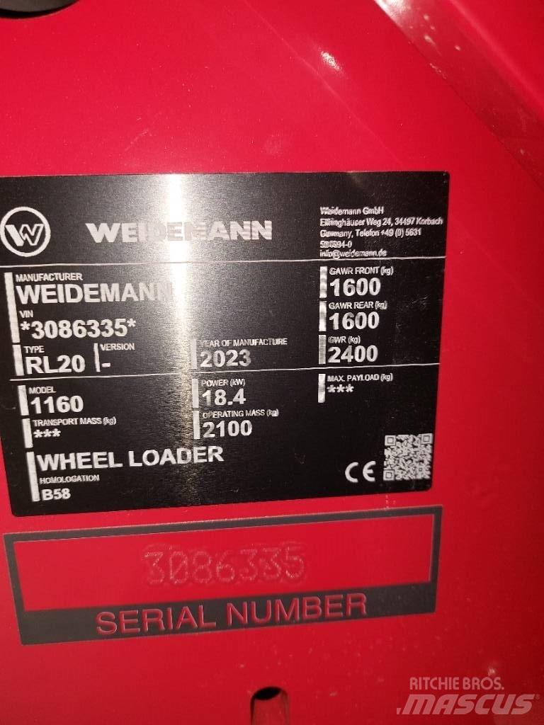 Weidemann 1160 Pale multiuso