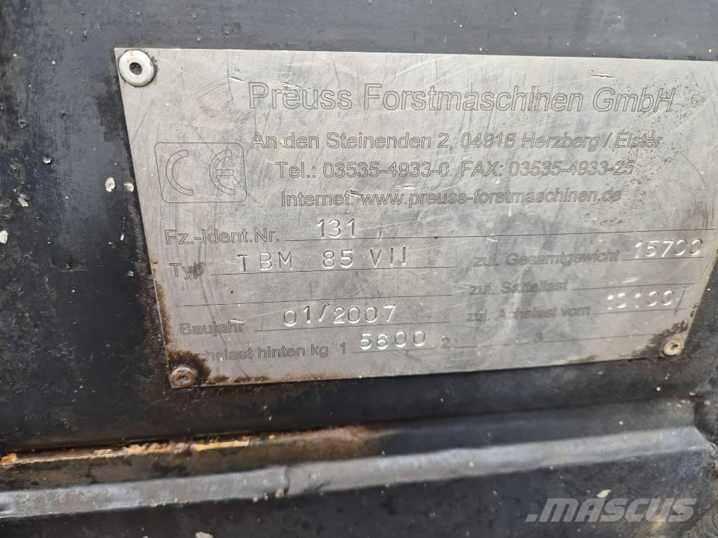 Preuss TBM 85 V.II Abbattitrici, Disboscatrici
