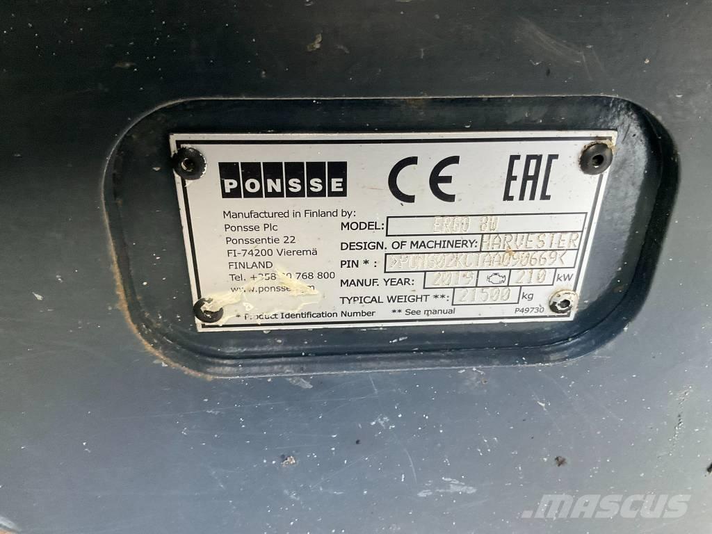 Ponsse ERGO 8W Abbattitrici, Disboscatrici