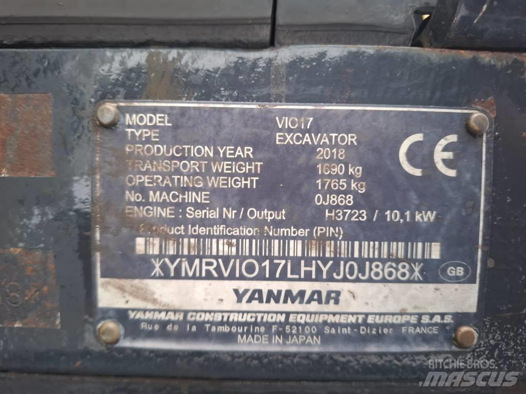 Yanmar Vio 17 Miniescavatori