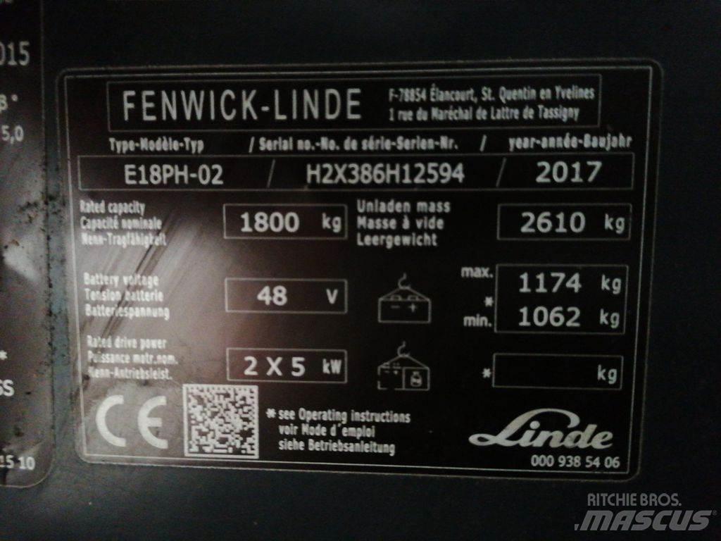 Linde E18PH Carrelli elevatori elettrici