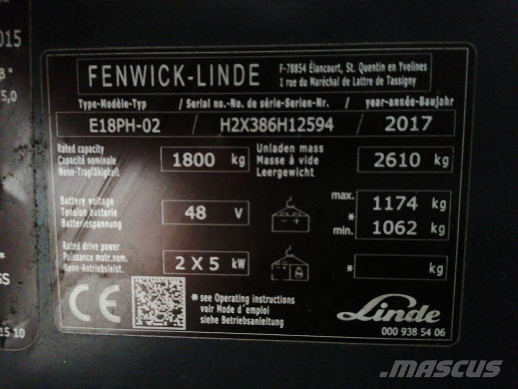 Linde E18PH Carrelli elevatori elettrici