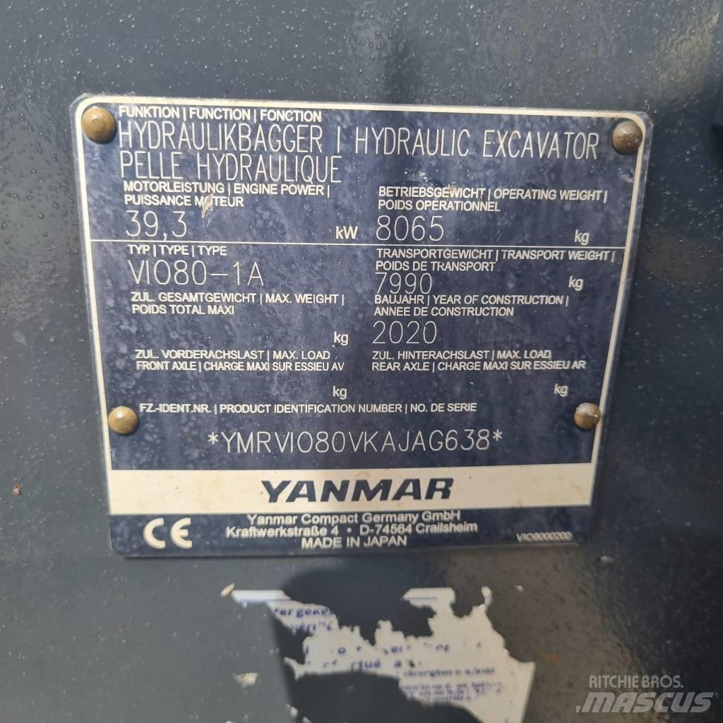 Yanmar Vio 80-1A Escavatori medi 7t - 12t