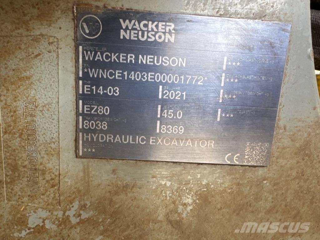 Wacker Neuson EZ80 Escavatori cingolati