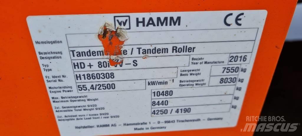 Hamm HD+ 80 i VV-S Rulli a doppio tamburo