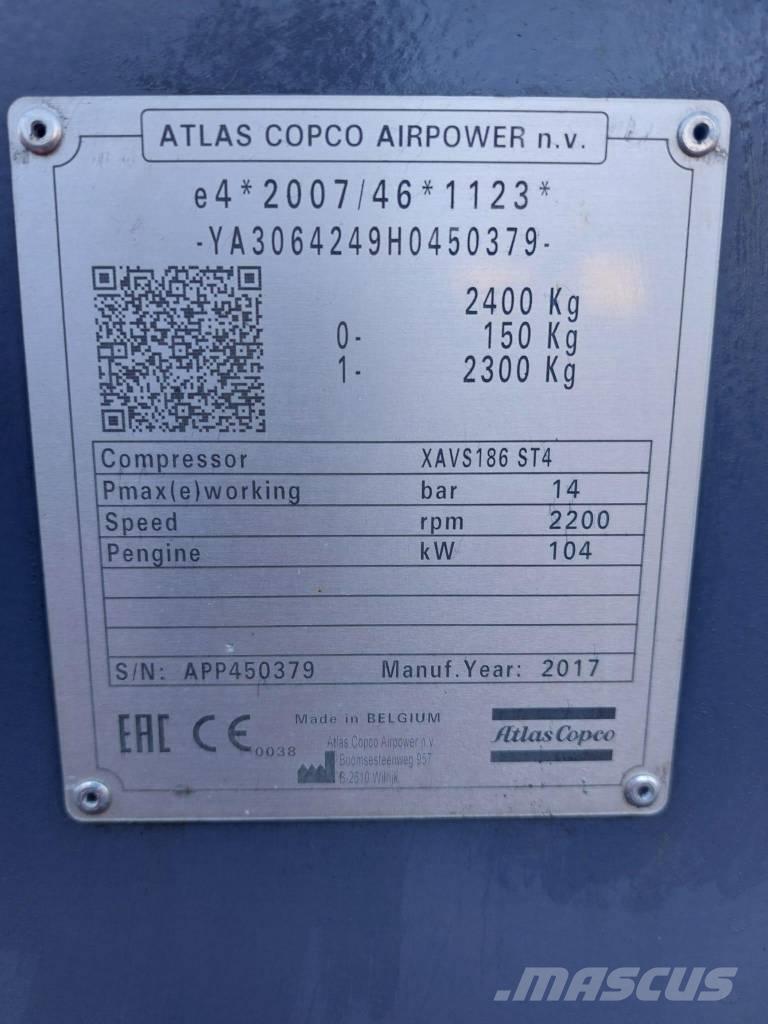 Atlas Copco XAVS186 Compressori