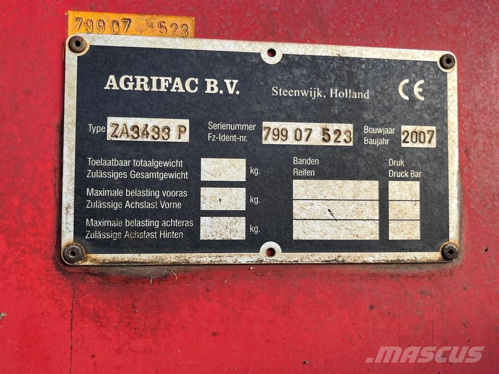 Agrifac ZA3433 Altri macchinari per raccolta