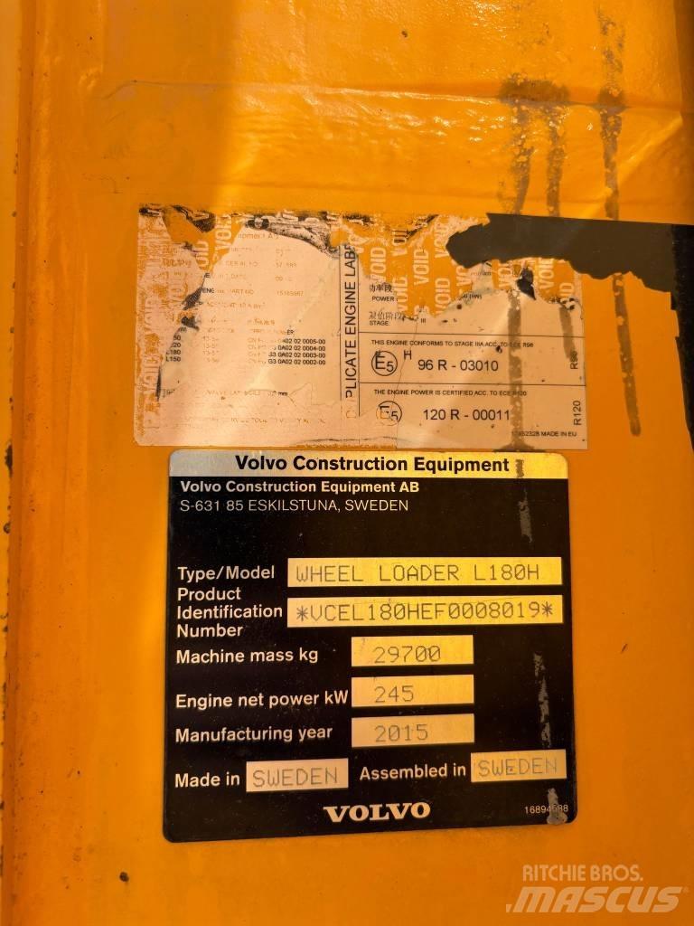 Volvo L 180 H Pale gommate