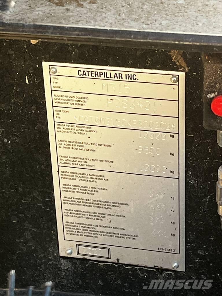 CAT M 315 Escavatori gommati