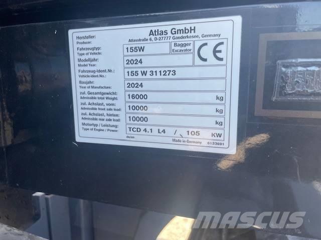 Atlas 155 W Escavatori gommati
