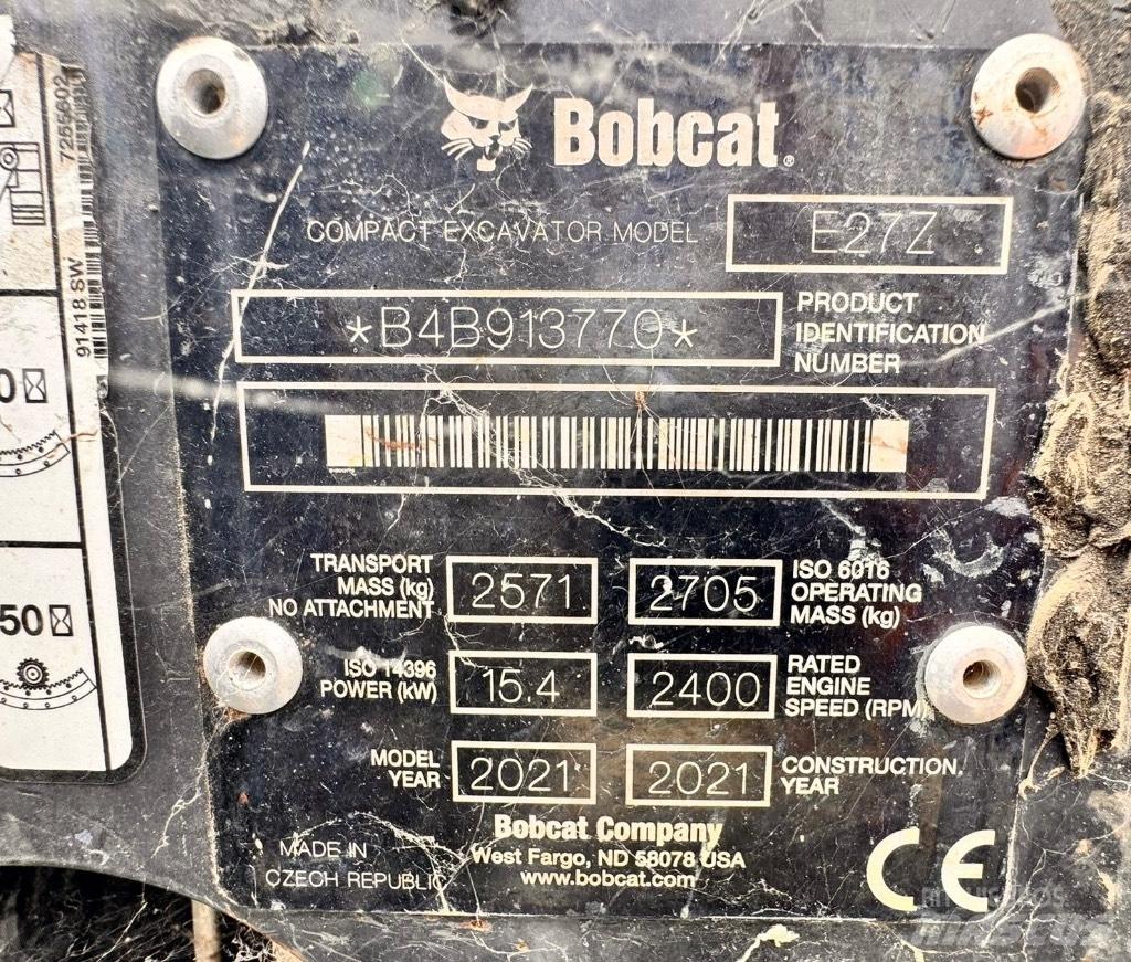 Bobcat E 27z Miniescavatori