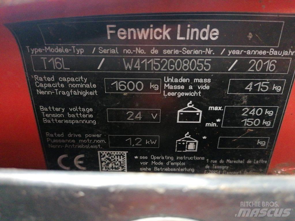 Linde T16L Transpallet elettrici a timone