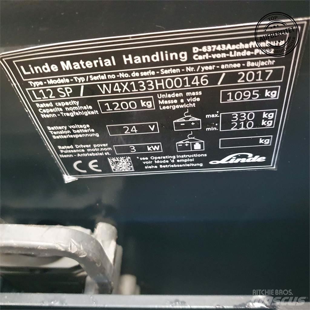 Linde L12SP Transpallet uomo a terra