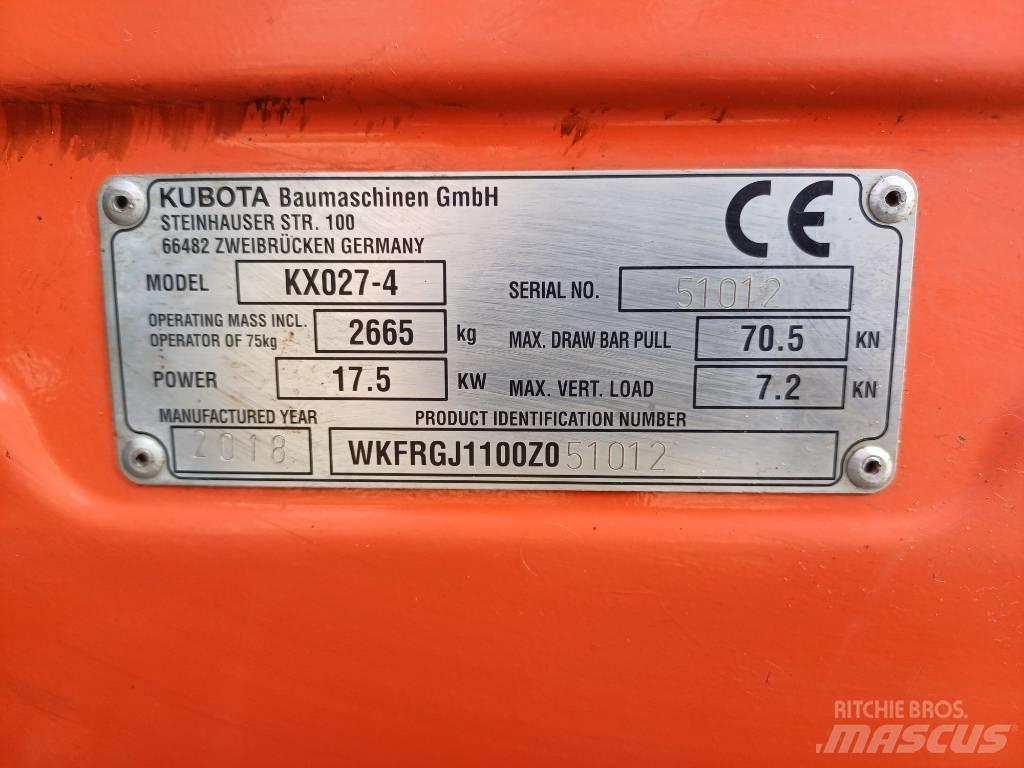 Kubota KX027-4 Miniescavatori