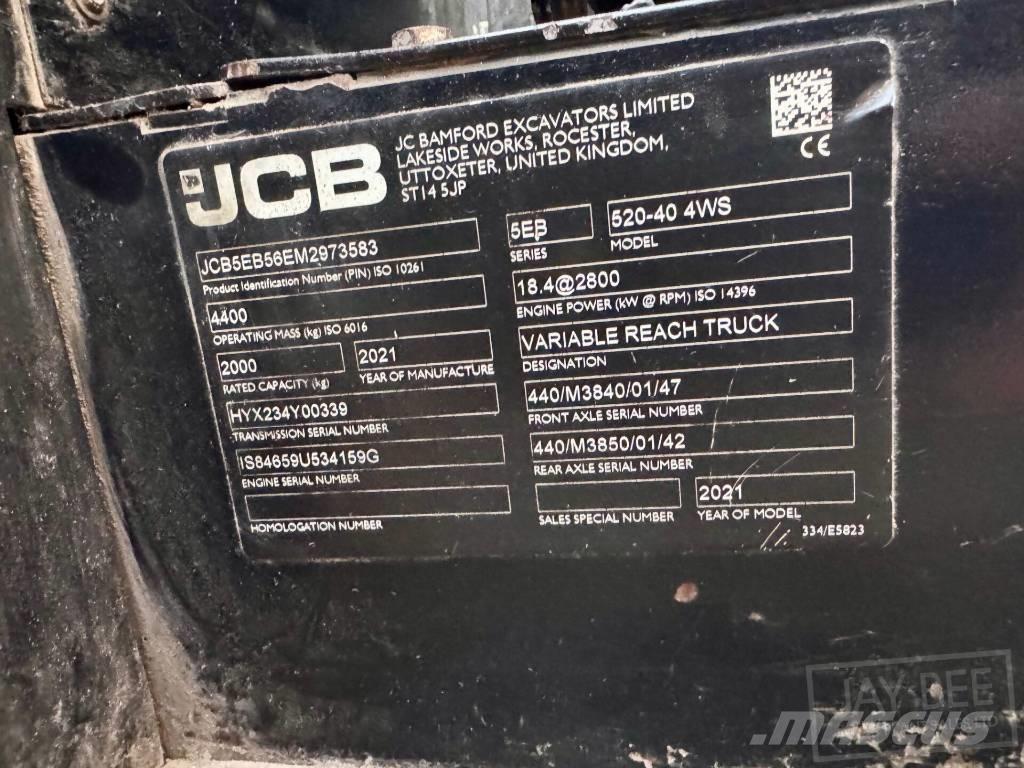 JCB 520-40 Sollevatori telescopici