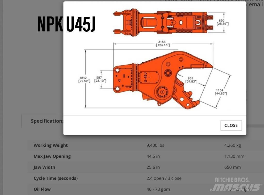 NPK U 45 JR Altri componenti