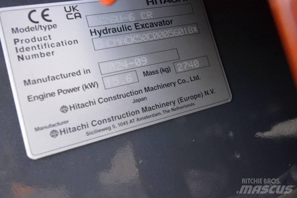 Hitachi ZX 26 U-6 Miniescavatori