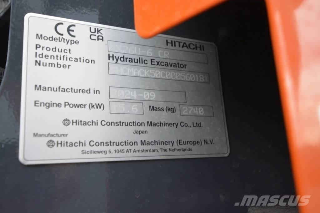 Hitachi ZX 26 U-6 Miniescavatori