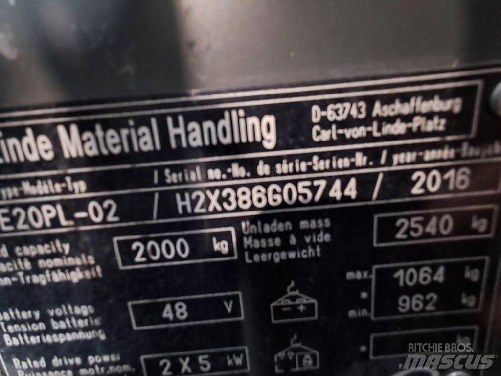 Linde E20PL-02 Carrelli elevatori elettrici