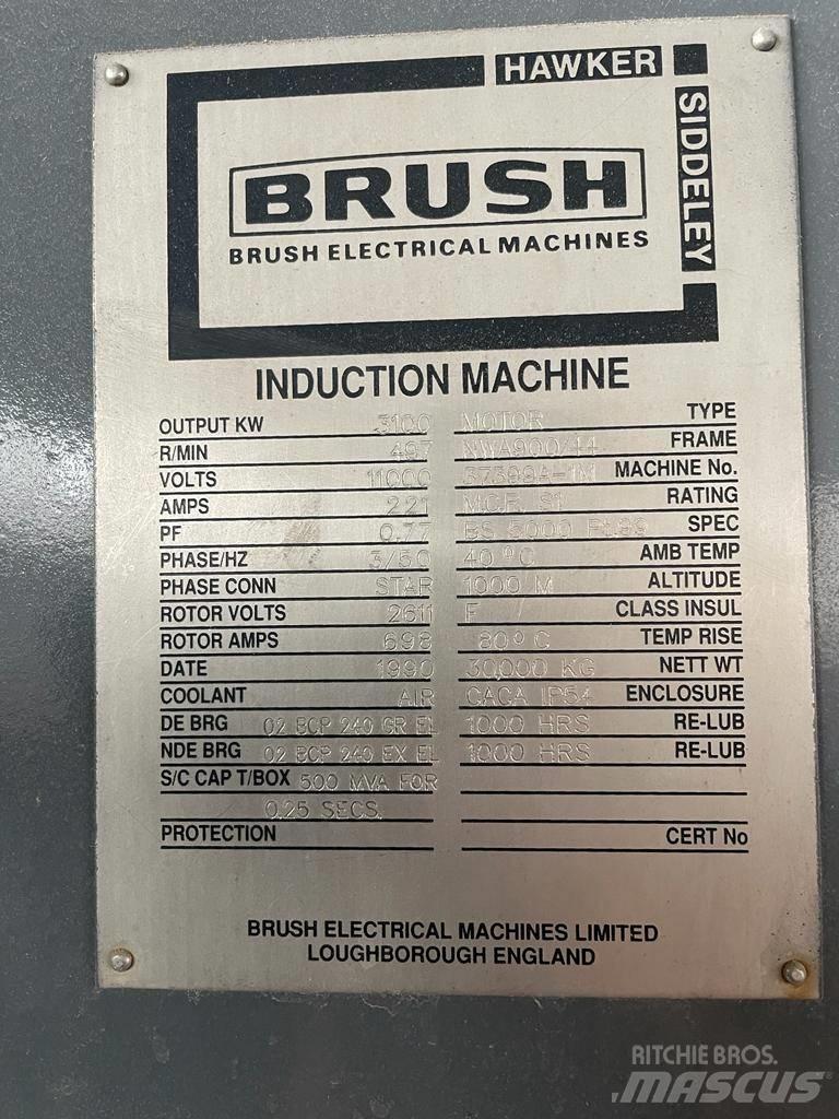  Brush 3100kW Motor Pezzi di ricambio per lo smaltimento rifiuti/riciclaggio