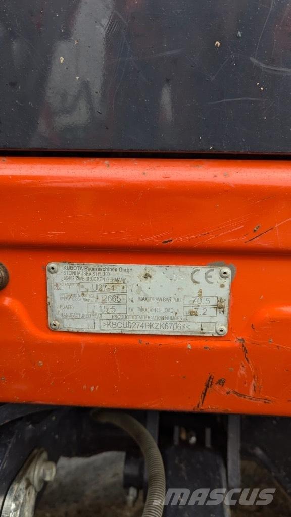 Kubota U 27-4 Miniescavatori