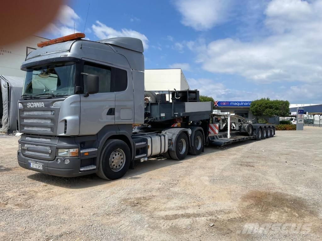 Scania R 580 Autocarro pianale / argano