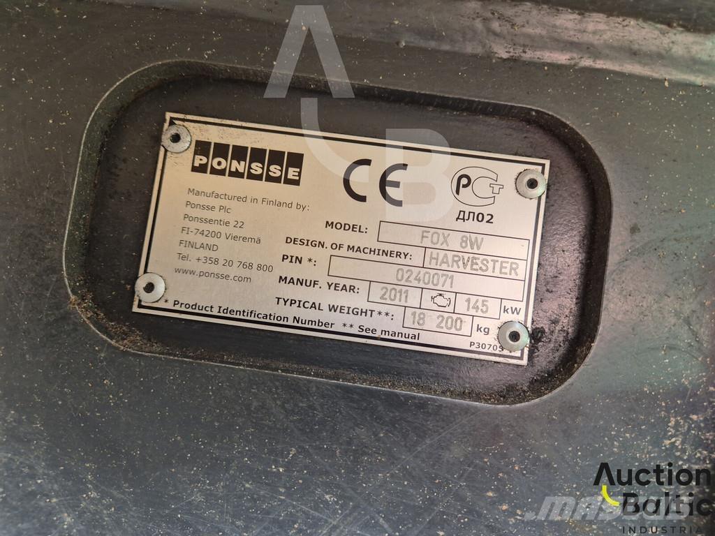 Ponsse Fox 8W Abbattitrici, Disboscatrici