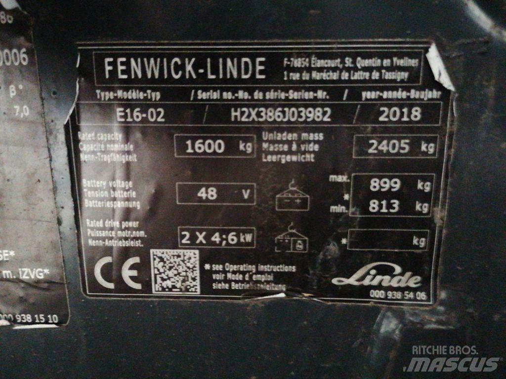 Linde E16-02 Carrelli elevatori elettrici