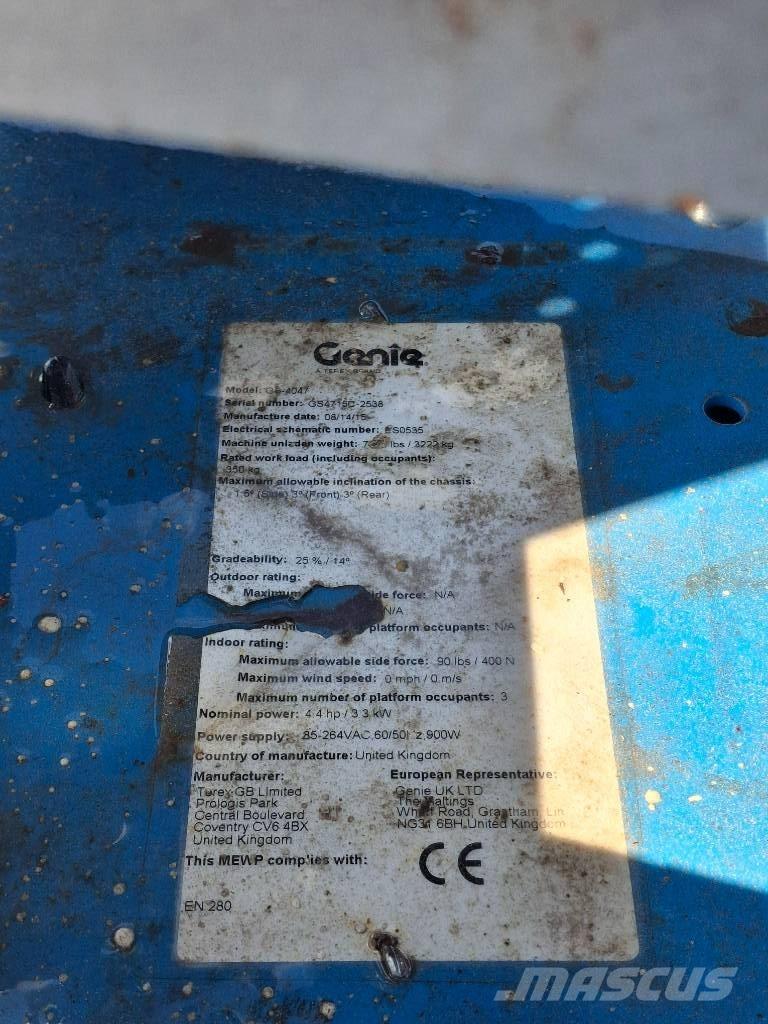 Genie GS4047 Piattaforme a pantografo