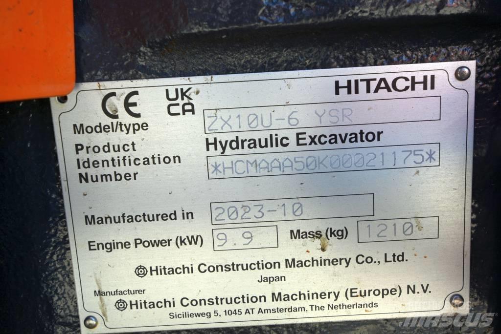 Hitachi ZX 10U-6 Miniescavatori