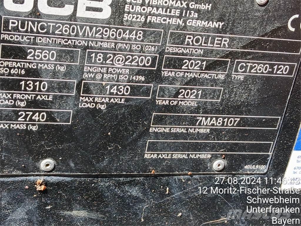 JCB CT260-120 Rulli compattatori