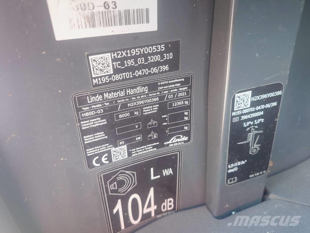 Linde H80D/396-03 Carrelli elevatori diesel