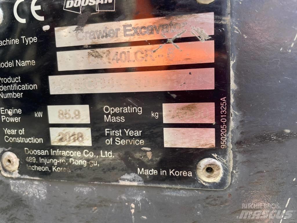 Doosan DX 140 LCR Escavatori cingolati