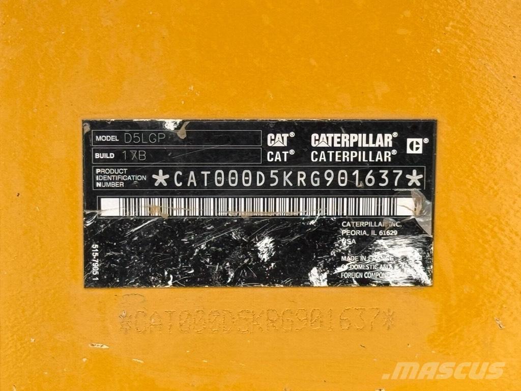 CAT D 5 LGP Dozer cingolati